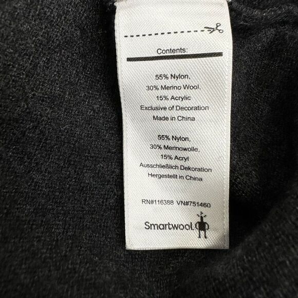 Smartwool Womens Size Medium Shadow Pine Crew Sweater Pink Gray Colorblock - Picture 4 of 6